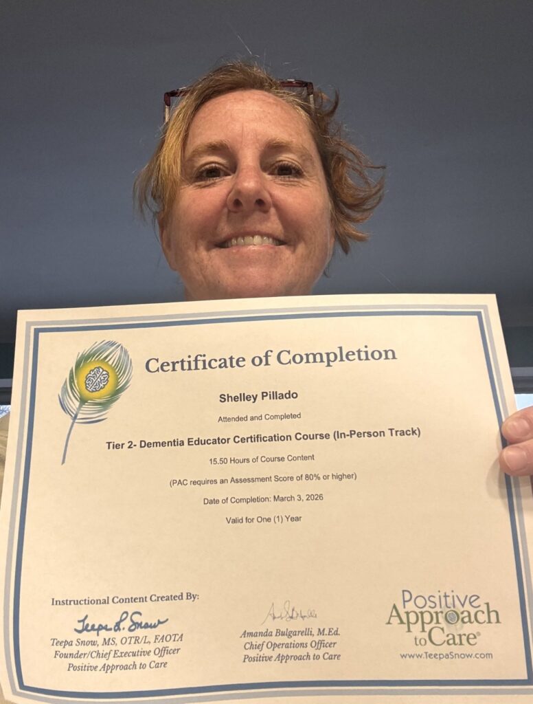 Shelley - PAC Certificate